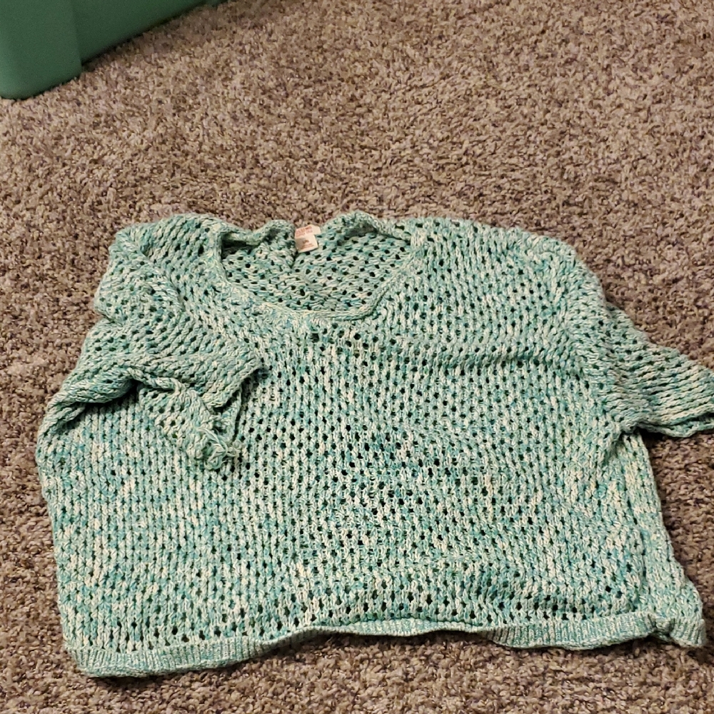 Massimo Light Teal Knit Sweater